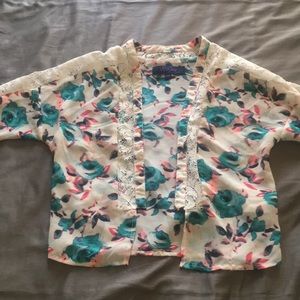 Adorable girls kimono cardigan size L